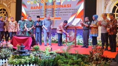 Rakor Forkopimda se-Sumsel,  HD : Sampaikan Permasalahan di Daerah Masing-masing dan Bahas Bersama