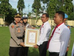 Sebanyak 57 Personil Polres OKU Selatan Terima Penghargaan dari Kapolres 