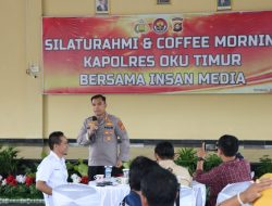 Kapolres OKU Timur Coffe Morning Bersama Insan Pers