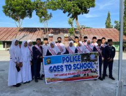 Unit Dikyasa Sat Lantas Polres OKU Selatan Melaksanakan Kegiatan Police Goes To School