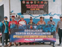 Polres Bogor gelar sosialisasi kepada para pengendara ojek pangkalan di wilayah Desa Curug,