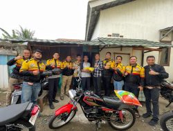 Komunitas Rx King BY Non Palembang Bagikan Ratusan Paket Sembako
