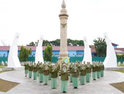 Peringati HUT ke 77 Kartika Chandra Kirana PD II/Sriwijaya Gelar Ziarah Ke Taman Makam Pahlawan