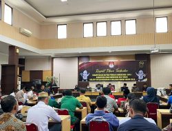 Rapat Pleno Daftar Pemilih Sementara (DPS) di Kabupaten Oku Timur Pemilu 2024