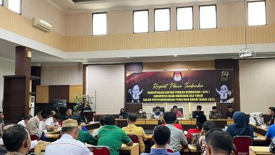 Rapat Pleno Daftar Pemilih Sementara (DPS) di Kabupaten Oku Timur Pemilu 2024