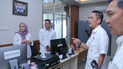 Sekda Kota Palembang Sidak Beberapa OPD dan Dinas Pasca Lebaran Idul Fitri