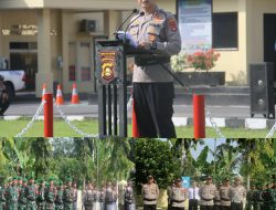 Polres OKU Selatan Gelar Apel Persiapan PAM TPS Pilkades Serentak OKU Selatan Tahun 2023