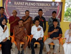 PPS Desa Tanjung Jaya Adakan Pleno Terkait DPSHP Persiapan Pemilu Tahun 2024