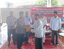 Menyambut Hari Bayangkara Ke- 77 Kapolres OKU Timur Gelar Bhakti Sosial