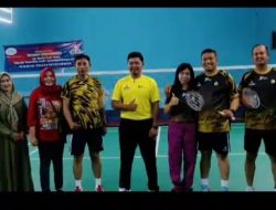 Kapolres sukabumi Buka Turnamen Badminton “AA Dede Cup” Dalam Perayaan Hari Bhayangkara ke-77