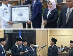 Penghargaan Desa Bersih Terang dan Pelantikan PAW Warnai Penutupan Paripurna Ke 40 DPRD OKU Timur