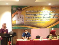 Kesra Kabupaten Bekasi Menggelar Giat Sosialisasi Pencegahan dan Penanggulangan Bullying pada satuan pendidikan