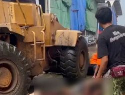 ” Miris” Kuli Panggul Pasar Induk Cibitung Terlindas Alat Berat Keruk Pengangkut Sampah