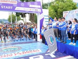 Gubernur Sumatera Selatan Lepas Langsung Para Peserta Goweser Event Sriwijaya Ranau Gran Fondo ke-V Tahun 2023