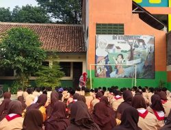 Kepala Sekolah SDN Setidarma 02 Bersama Bhabinkamtibmas Dan Babinsa Adakan Giat Sosialisasi Keamanan Dan Kenyamanan Dalam Belajar Mengajar
