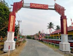 Semarak HUT RI ke 78 di Desa Gemiung Pemdes Bersama Karang Taruna dan Masyarakat Hias Desa