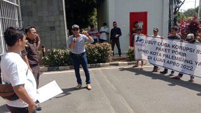 K-MAKI Gruduk Kejati Sumsel Laporkan Dugaan Korupsi 82 Paket Pokir DPRD Kota Palembang