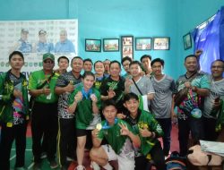 Cabor PBSI OKU Selatan Sumbang 3 Medali Porprov Sumsel ke XIV di Kabupaten Lahat