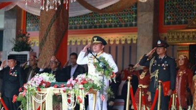 Gubernur Sumsel Herman Deru Pimpin Upacara Detik-detik Proklamasi Kemerdekaan RI ke 78 Tahun 2023