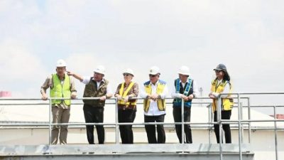 Herman Deru bersama Mentri PUPR dan Duta Besar Australia Tinjau IPAL di Sungai Selayur