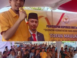 Reses DPR RI Tofan Maulana Antusias Masyarakat Buay Pemaca Luar Biasa