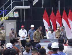 Ratu Dewa Dampingi Presiden Jokowi Resmikan Proyek SPALDT di Palembang