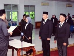 Bupati OKU Selatan Ambil Sumpah dan Lantik Sebanyak 42 Pejabat Administrator dan Pengawas di Lingkungan Pemkab OKU Selatan