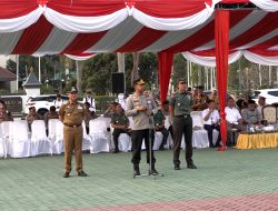 Polres Metro Bekasi Laksanakan Giat Simulasi Sistem SISPAMKOTA Operasi Mantab Brata 2023-2024
