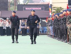 Kapolda Sumsel Bertindak Sebagai Inspektur Upacara HUT Brimob ke – 78