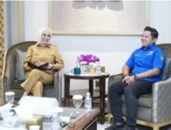Ketua DPRD Prov Sumsel Dr.Hj Anita Noeringhati,SH.MH Terima Audiensi DPD KNPI Sumsel
