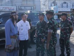 Antisipasi Banjir, Ratu Dewa Bersama Pangdam II Sriwijaya Tinjau Karya Bakti di Pasar Sekip Ujung