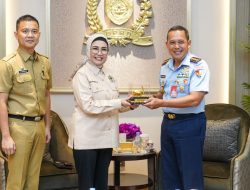 Ketua DPRD Sumsel, RA. Anita Noeringhati Terima Silaturahmi Danlanud Palembang