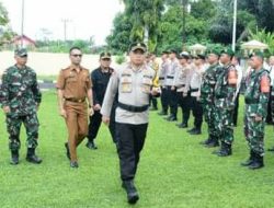 Sekda OKU Selatan Hadiri Apel Gelar Pasukan Operasi Lilin 2023 Pengamanan Nataru 2024 di Polres OKU Selatan