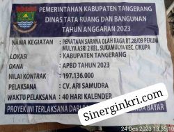Masa Kerja Habis, Pelaksana Kontraktor : Kami Sudah Berkoordinasi dengan Oknum Orang Dinas DTRB