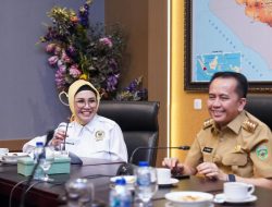 Ketua DPRD Sumsel,Dr.Hj.Anita Noeringhati SH MH Hadiri Rapat Penanggulangan Bencana Bersama BPBD