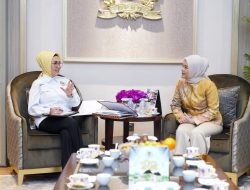 Ketua DPRD Sumsel Dr.Hj.RA.Anita Noeringhati Terima Kunjungan Kerja DPD RI Jialyka Maharani