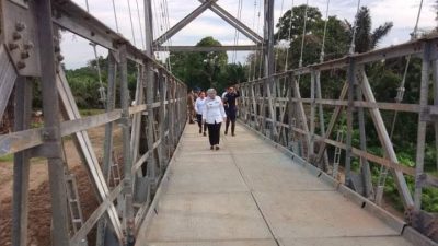 Lahap APBD 24 Miliar Lebih, K MAKI Sumsel Soroti Pembangunan Jembatan Gantung Multifungsi Desa Pelawe