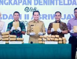 Ketua DPRD Sumsel Hadiri pengungkapan 35 Paket Ganja dan Apresiasi Pangdam II SWJ Bersama Pj Gubernur dan Kepala BNN Provinsi Sumsel