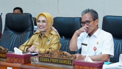 Ketua DPRD Sumsel, RA Anita Noeringhati Pimpin Rapat Anggaran KONI Sumsel