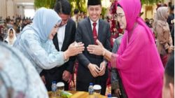 Ketua DPRD Sumsel RA Anita Noeringhati Hadiri Resepsi Pernikahan Ninda Carissa dan Muhammad Tias Alpiqih