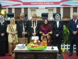 Ketua DPRD Provinsi Sumsel, RA Anita Noeringhati Hadiri Rapat Paripurna HUT Kabupaten Banyuasin Ke 22