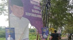 Puluhan Baliho Bacalon Bupati Tangerang Dirusak