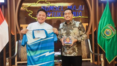PLN Ajak Gubernur Sumsel Semarakkan Kota Palembang Lewat PLN Mobile Color Run 2025