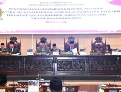 DPRD Prov Sumsel Sampaikan Setujui Rekomendasi LKPJ Gubernur TA 2024