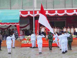 Hujan Tak Padamkan Gelora HUT ke-80 RI di PT.IMIP