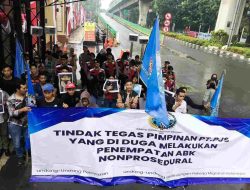 Aksi Damai SBPI di Bareskrim Polri, Tuntut Cabut Ijin PT.PJS