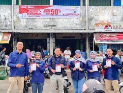 PLN UP3 Ogan Ilir Ajak Warga Pasar Indralaya “Naik Daya” dengan Diskon 50%