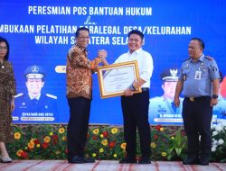 Akses Hukum Merata, Sumsel Catat Rekor Nasional Posbankum 100% di Seluruh Desa/Kelurahan