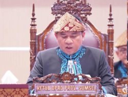 Ketua DPRD Sumsel Pimpin Langsung Rapat Paripurna Dalam Rangka Peringati HUT ke-79 Provinsi Sumsel