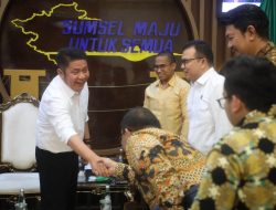 Sumsel Dikenal Zero Konflik, Herman Deru Paparkan Kearifan Lokal sebagai Penopang Harmoni Kepada Stafsus Kemenkumham RI